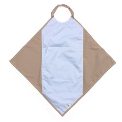 Beige Napkin Waterproof Adult Bib / Clothing Protector