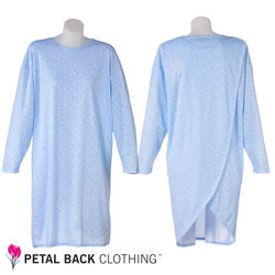 Petal Back Adaptive Nightie Long Sleeve