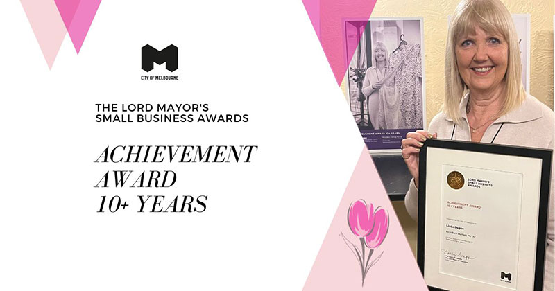 10-plus years Lord Mayor’s Small Business Achievement Award